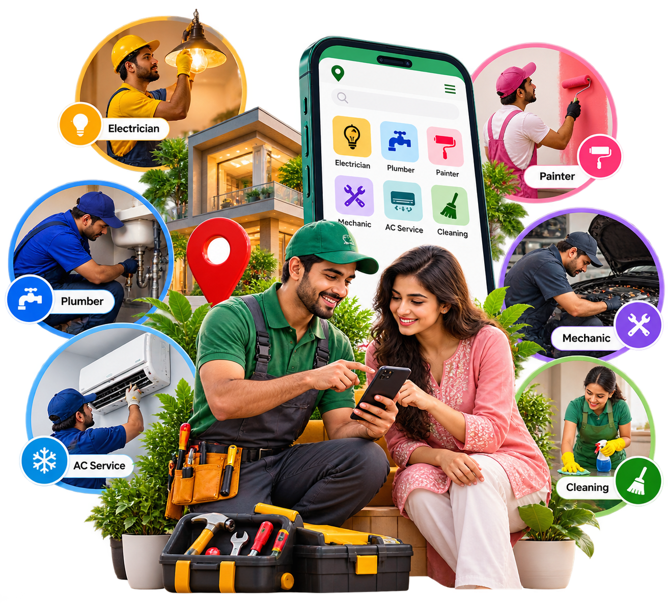 Ghar Baithe Local Services